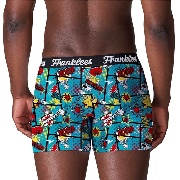 MENS LONG LEG TRUNKS - BOOM KAPOW! - Franklees UK