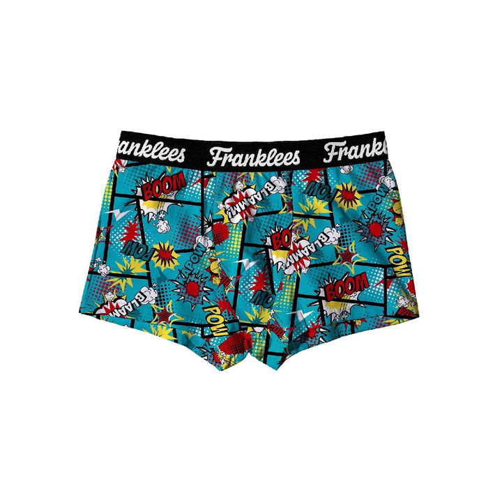 MENS SHORT LEG TRUNKS - BOOM KAPOW! - Franklees UK