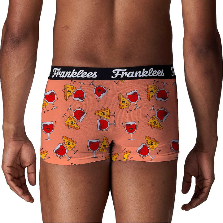 MENS SHORT LEG TRUNKS - CHEESE & WINE - Franklees UK