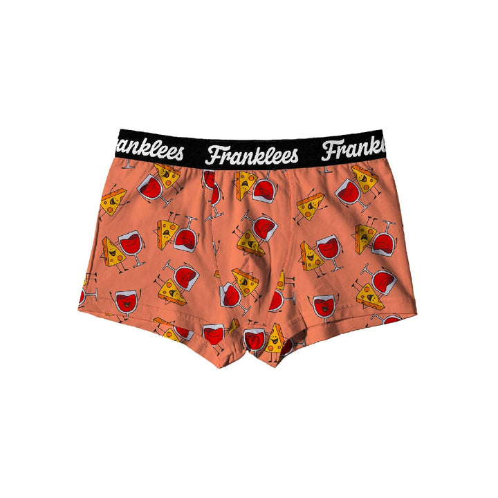 MENS SHORT LEG TRUNKS - CHEESE & WINE - Franklees UK