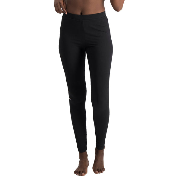 Printed Leggings | Super Soft Viscose | Black